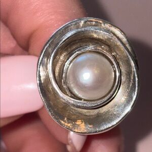 SILPADA “Lily Pearl” ring size 6